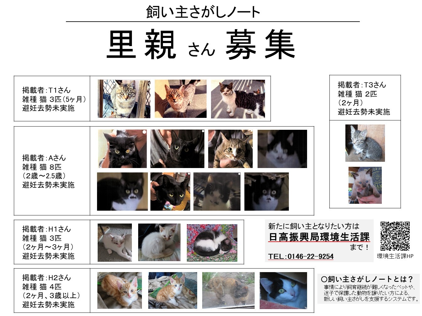 飼い主探しノートポスター