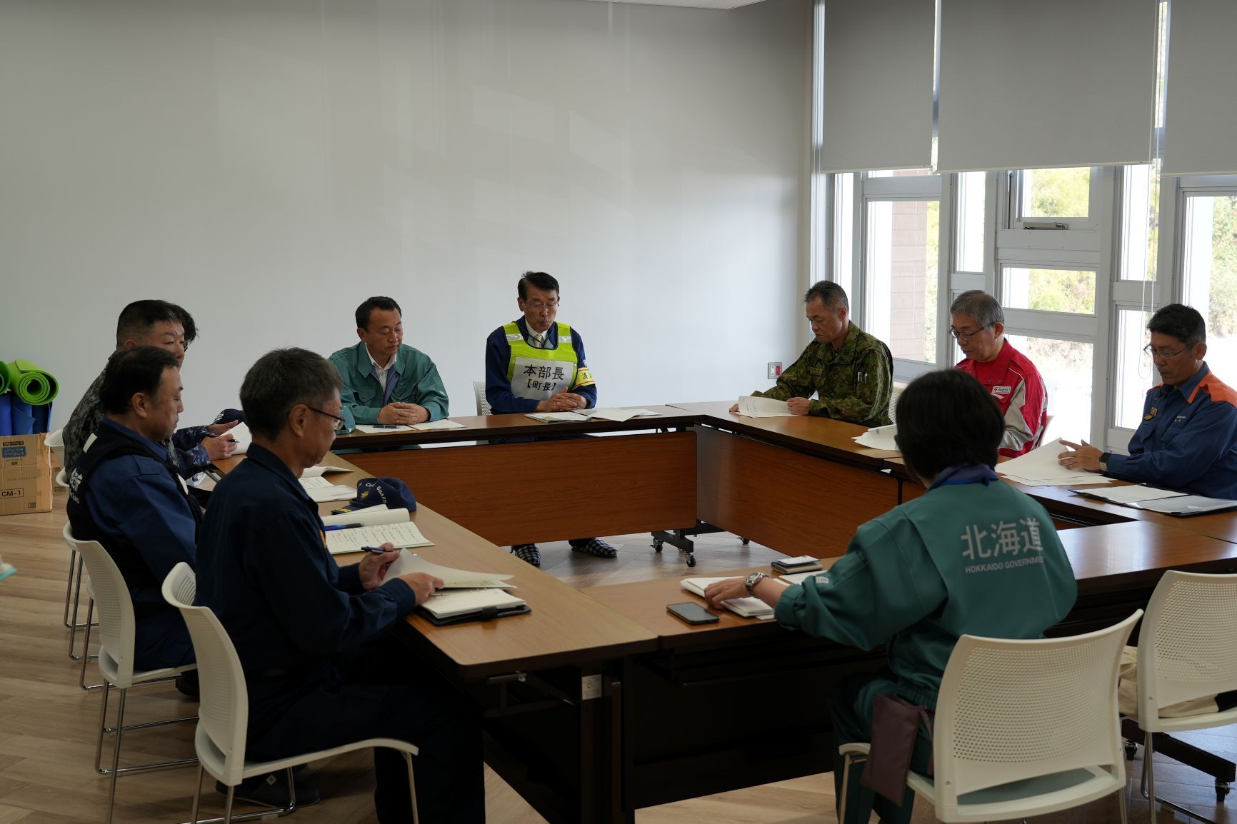 現地災害対策本部会議