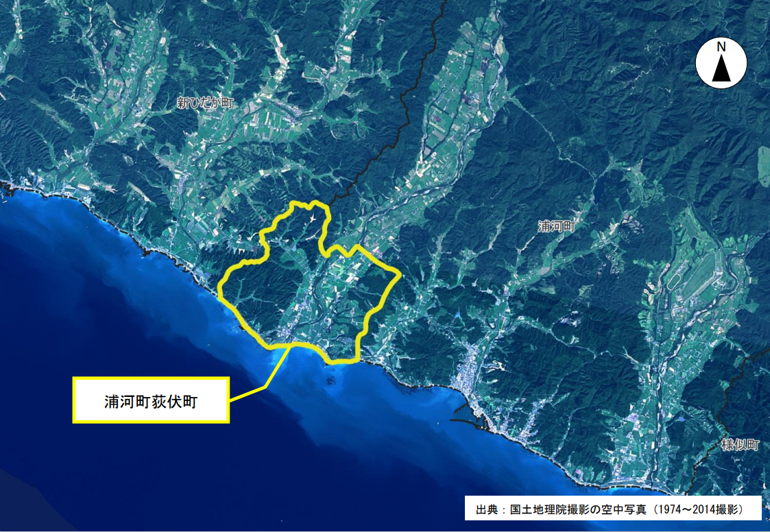 浦河町荻伏地区_区域図