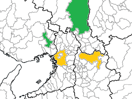 東京近郊の地図